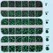 7000pcs+ Flatback Glass Hotfix Iron On Rhinestones Crystal for DIY Making with 1 Tweezer & 1 Picking Pen for Shoes, Clothes, Face Art, Bags, Manicure (Emerald, 5-Sizes)